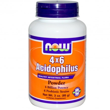 NOW-02925 - Acidophilus 4x6 Powder 85 g в категория . Ацидофилус на прах
