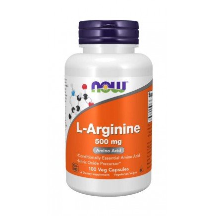 NOW-00030 - L-Arginine 500 mg 100 Veg Capsules в категория Имунна Подкрепа.