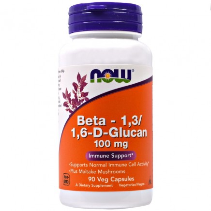 NOW-03054 - Beta - 1,3/1,6-D-Glucan 100 mg 90 Veg Capsules в категория