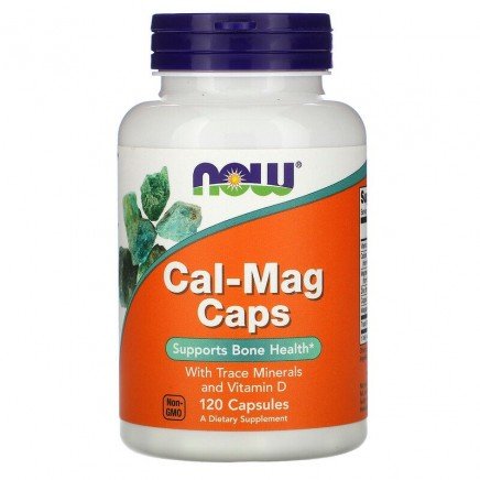 NOW-01265 - Cal-Mag Caps 120 Capsules в категория Минерали. Калций и