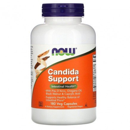 NOW-03319 - Candida Support 180 Veg Capsules в категория Храносмилателна