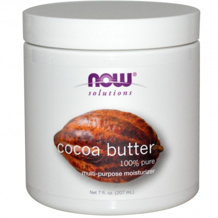 NOW-07680 - 100% Cocoa Butter 207 ml в категория За суха кожа. Какаово