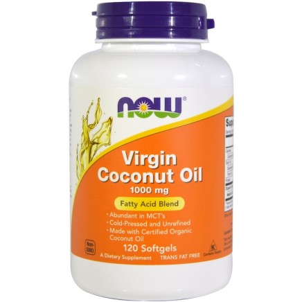 NOW-01718 - Virgin Coconut Oil 1000 mg 120 Softgels в категория Растителни