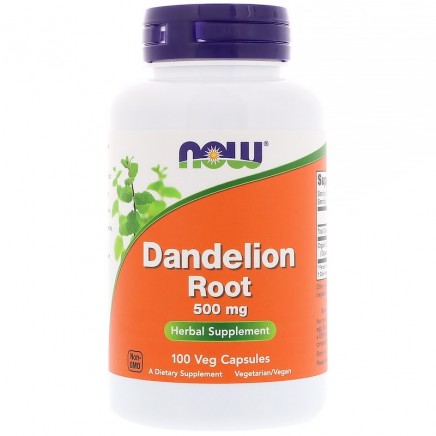 NOW-04645 - Dandelion Root 500 mg 100 Veg Capsules в категория Черен Дроб.