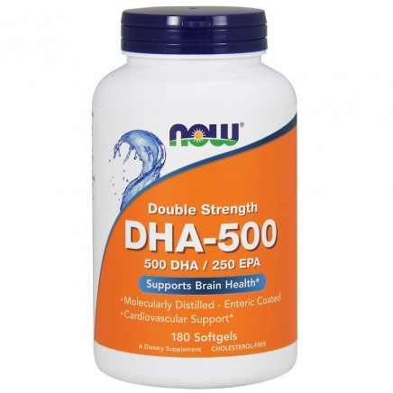 NOW-01613 - DHA-500 Double Strength 180 Softgels в категория За Здрави Очи.