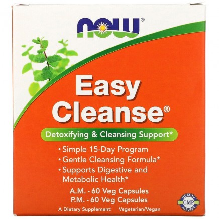 NOW-02454 - Easy Cleanse - AM 60 Veg Caps / PM 60 Veg Capsules в категория