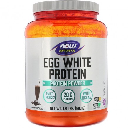 NOW-02044 - Egg White Protein Powder Chocolate 680 g в категория Мъжко Здраве.