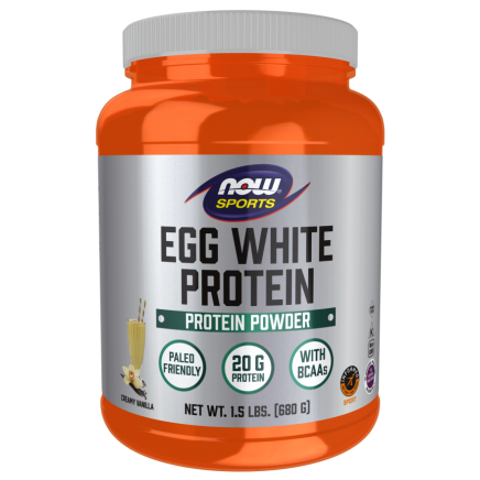 NOW-02046 - Egg White Protein Powder Vanilla 680 g в категория Мъжко Здраве.