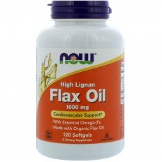 Ленено Масло (High Lignan Flax Seed Oil) 1000 мг 120 дражета
