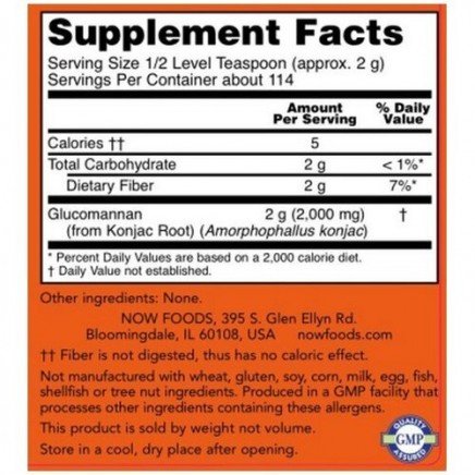 NOW-06513 - Glucomannan Pure Powder 227 g в категория Храносмилане.