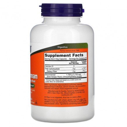 NOW-06512 - Glucomannan 575 mg 180 Veg Capsules в категория Отслабване.