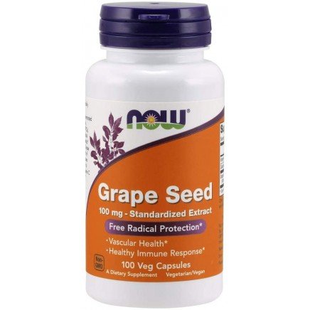 NOW-03248 - Grape Seed 100 mg Standardized Extract 100 Veg Capsules в категория