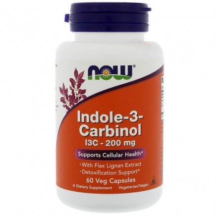 NOW-03056 - Indole-3-Carbinol (I3C) 200 mg 60 Veg Capsules в категория