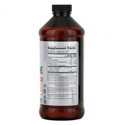 NOW-00065 - L-Carnitine Liquid Citrus 1000 mg 473 ml в категория Сърдечно