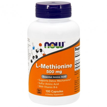 NOW-00117 - L-Methionine 500 mg 100 Capsules в категория Детоксикация.