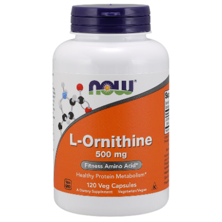 NOW-00122 - L-Ornithine 500 mg 120 Veg Capsules в категория