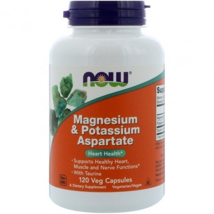 NOW-01320 - Magnesium and Potassium Aspartate with Taurine 120 Veg Capsules в категория