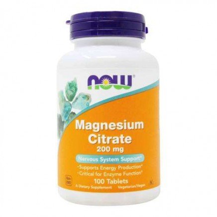 NOW-01290 - Magnesium Citrate 200 mg 100 Tablets в категория Минерали.