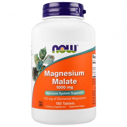 NOW-01300 - Magnesium Malate 1000 mg 180 Tablets в категория Диабет.