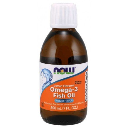 NOW-01659 - Omega-3 Fish Oil Lemon Flavored 200 ml в категория Холестерол.