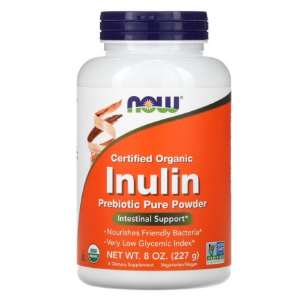 NOW-02944 - Certified Organic Inulin Prebiotic Pure Powder 227g в категория Здраве