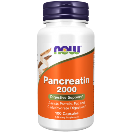 NOW-02945 - Pancreatin 2000 100 Capsules в категория Храносмилателна