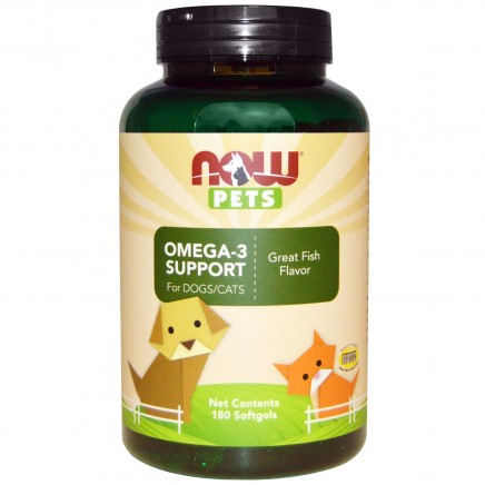 NOW-04315 - PET Omega-3 (For Dogs/Cats) 180 Softgels в категория Омега 3-6-9. PET
