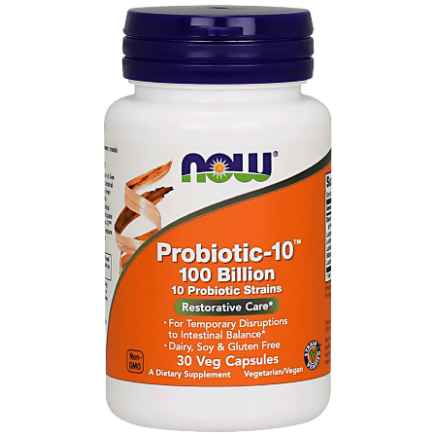 NOW-02931 - Probiotic-10 100 Billion 30 Veg Caps в категория Бактериални