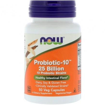 NOW-02926 - Probiotic-10 25 Billion 50 Veg Capsules в категория Ензими.
