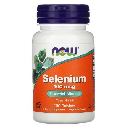 NOW-01480 - Selenium Yeast-Free 100 mcg 100 Tablets в категория Минерали.