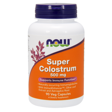 NOW-03232 - Super Colostrum 500 mg 90 Veg Capsules в категория Женско Здраве.