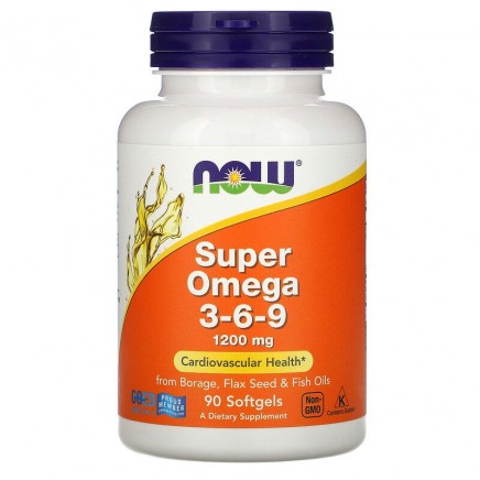 NOW-01839 - Super Omega 3-6-9 1200 mg 90 Softgels в категория Имунна