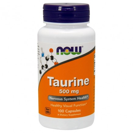 NOW-00140 - Taurine 500 mg 100 Capsules в категория Диабет. Таурин 500 мг