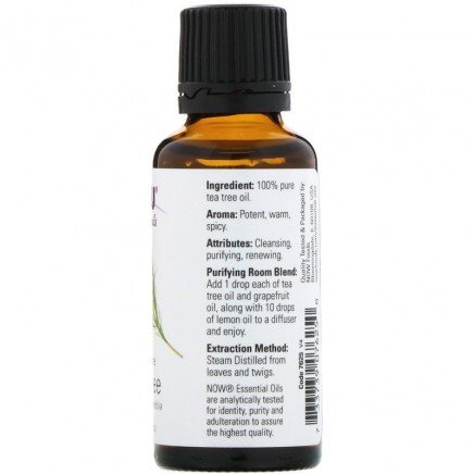 NOW-07625 - 100% Pure Tea Tree 30 ml в категория Гъбички. Етеричното