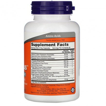 NOW-00157 - True Focus 90 Veg Capsules в категория Мозъчна функция и