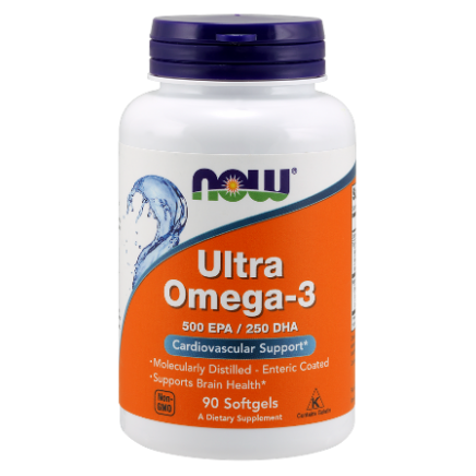 NOW-01661 - Ultra Omega-3 500 EPA/250 DHA 90 Softgels в категория Зрение и Очи.