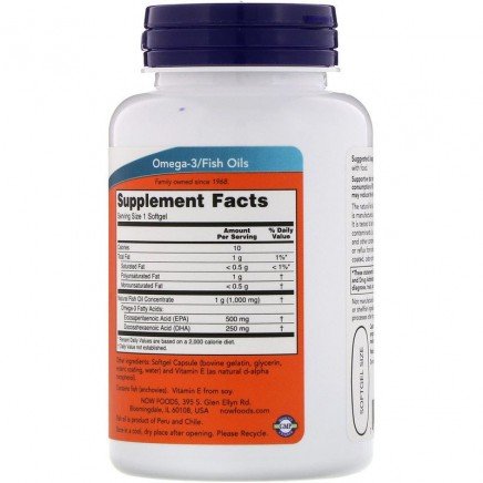 NOW-01661 - Ultra Omega-3 500 EPA/250 DHA 90 Softgels в категория Зрение и Очи.
