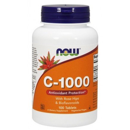 Мнения и ползи от Vitamin C-1000 100/250 таблетки четете в Zdrave365.com NOW-00685 - C-1000 With Rose Hips & Bioflavonoids100 Tablets в категория