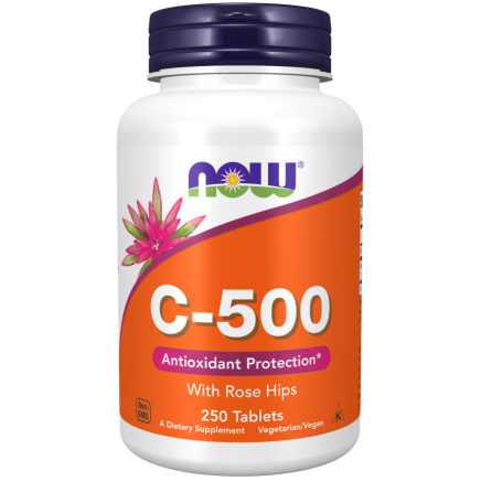 NOW-00672 - Vitamin C-500 with Rose Hips 250 Tablets в категория Витамини.