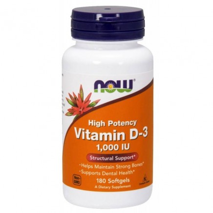 NOW-00365 - Vitamin D-3 1000 IU 180 Softgels в категория Витамини. Vitamin D-3