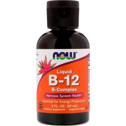 NOW-00464 - Liquid B-12 B-Complex 59 ml в категория Витамини. Витамин Б