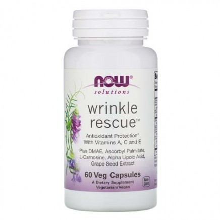 NOW-03367 - Wrinkle Rescue 60 Veg Capsules в категория Анти ейдж