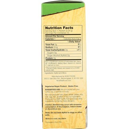 NOW-06990 - Xylitol 75 Packets в категория Алергии. Xylitol 153 гр 75