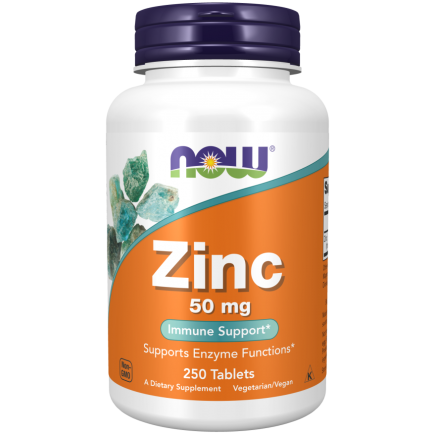 NOW-01522 - Zinc 50 mg 250 Tablets в категория Минерали. Цинков
