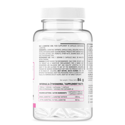 OST-222401 - L-Carnitine 1250 mg 60 Supreme Capsules в категория Отслабване.