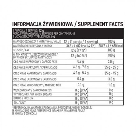 OST-223705 - MCT Oil 500 ml в категория Омега 3-6-9. MCT Oil