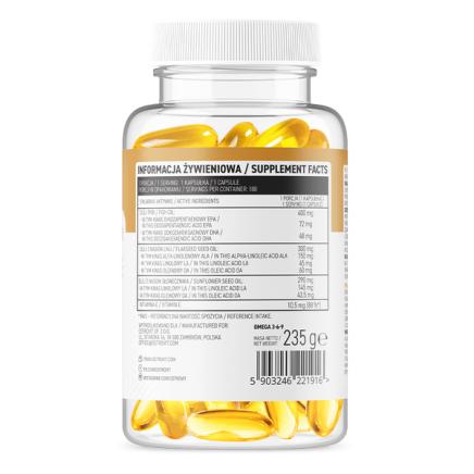 OST-221916 - Omega 3-6-9 180 Capsules в категория Мозъчна функция. Omega