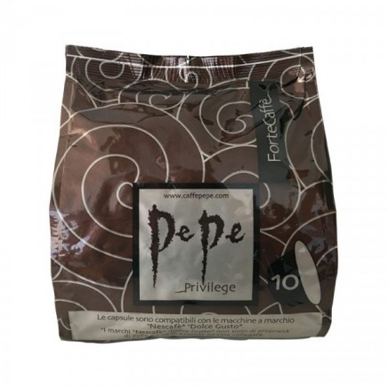 PEP-100530DG - Pepe Forte caffe 10 бр Кафе капсули в категория . Pepe Forte