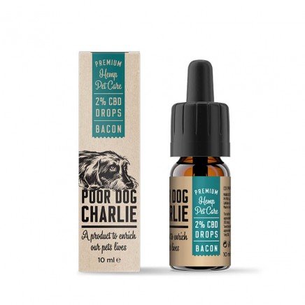 PDC-720034 - Poor Dog Charlie Bacon Drops 2% CBD 10 ml в категория CBD Масло. CBD