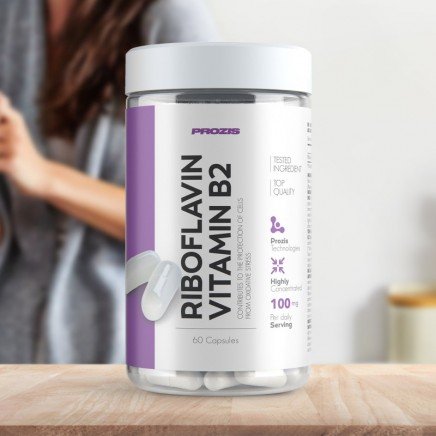 PRZ-01831 - Riboflavin Vitamin B2 100 mg 60 Capsules в категория . Riboflavin Vitamin B2
